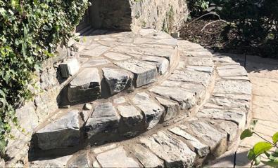 New stone steps in Blair Athol